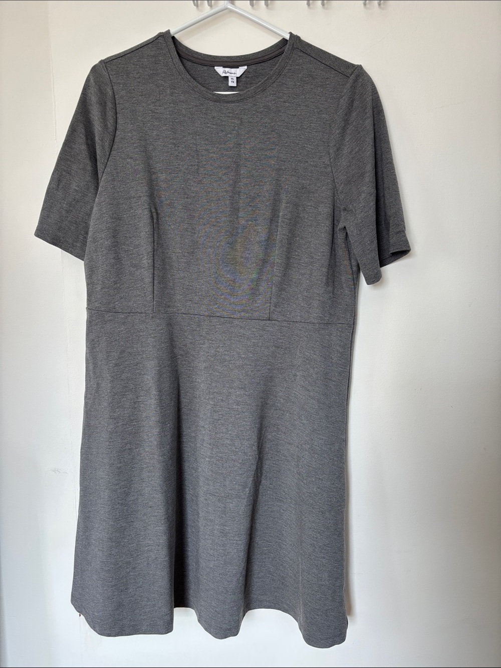 Reitmans Grey Short Sleeve A-Line Dress